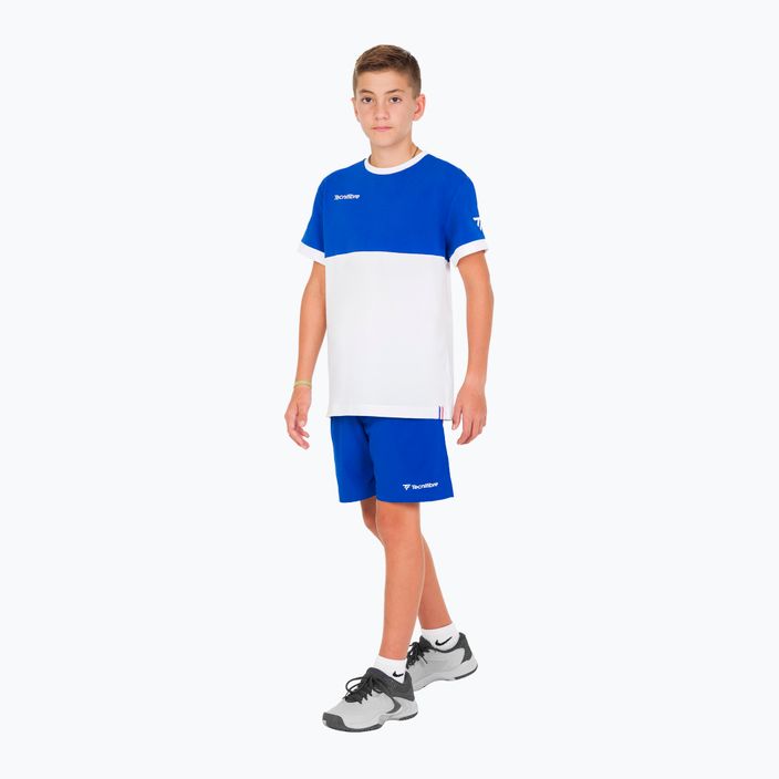Koszulka tenisowa dziecięca Tecnifibre 22F1ST F1 Stretch white/royal 3