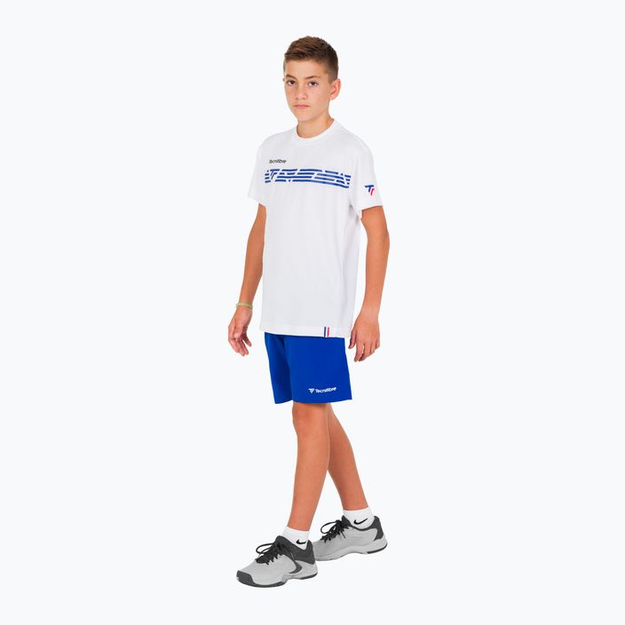 Koszulka tenisowa dziecięca Tecnifibre 22F2ST F2 Airmesh white/royal 8