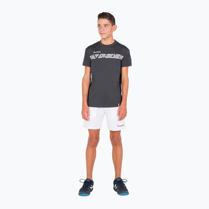 Koszulka tenisowa dziecięca Tecnifibre 22F2ST F2 Airmesh white/black 8