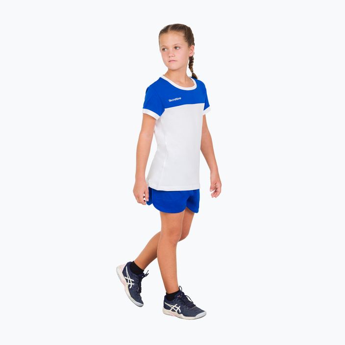 Koszulka tenisowa dziecięca Tecnifibre 22LAF1 F1 Stretch white/royal 8