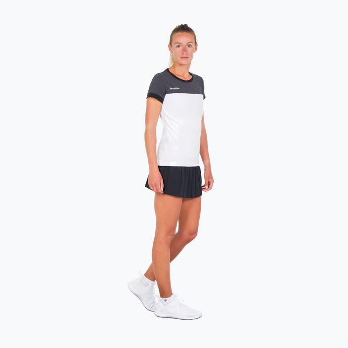 Koszulka tenisowa damska Tecnifibre 22LAF1 F1 Stretch white/black 3