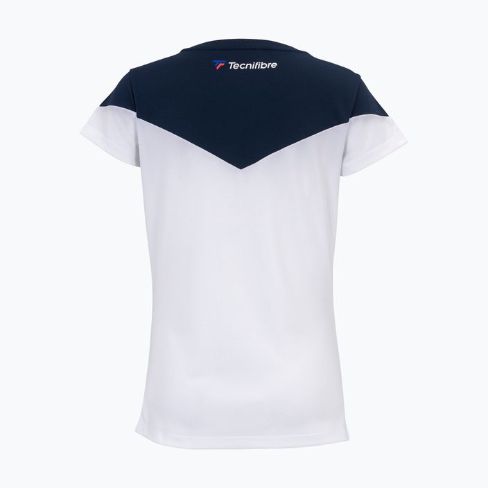 Koszulka tenisowa damska Tecnifibre 22WPERTEE Perf white/marine 2