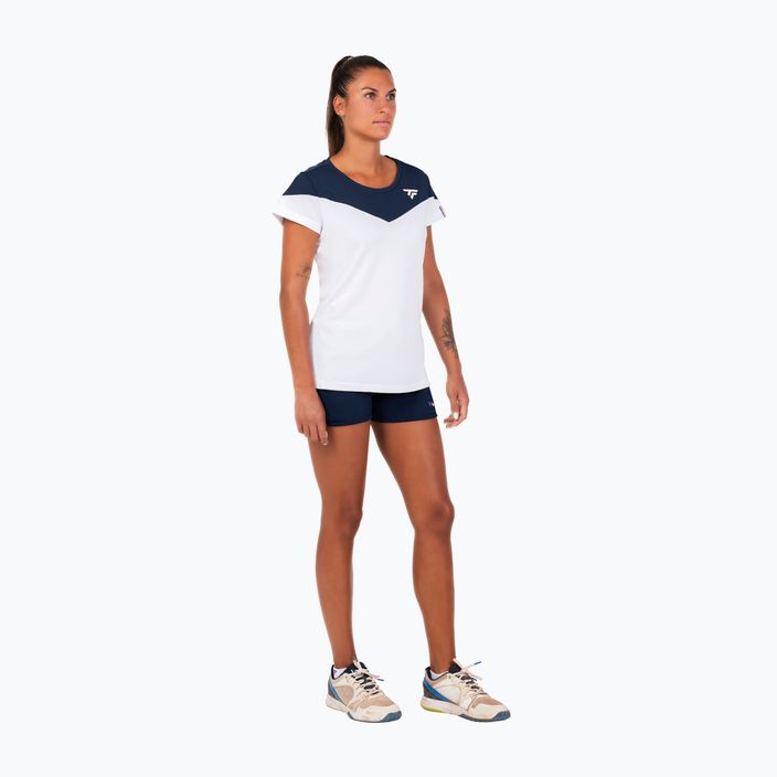 Koszulka tenisowa damska Tecnifibre Perf biała 22WPERTEE 3