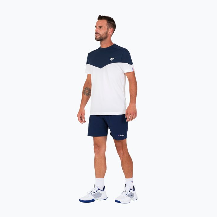 Koszulka tenisowa męska Tecnifibre 22PERFTEE Perf white/marine 3