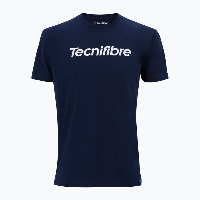 Koszulka tenisowa dziecięca Tecnifibre Team Cotton Tee marine