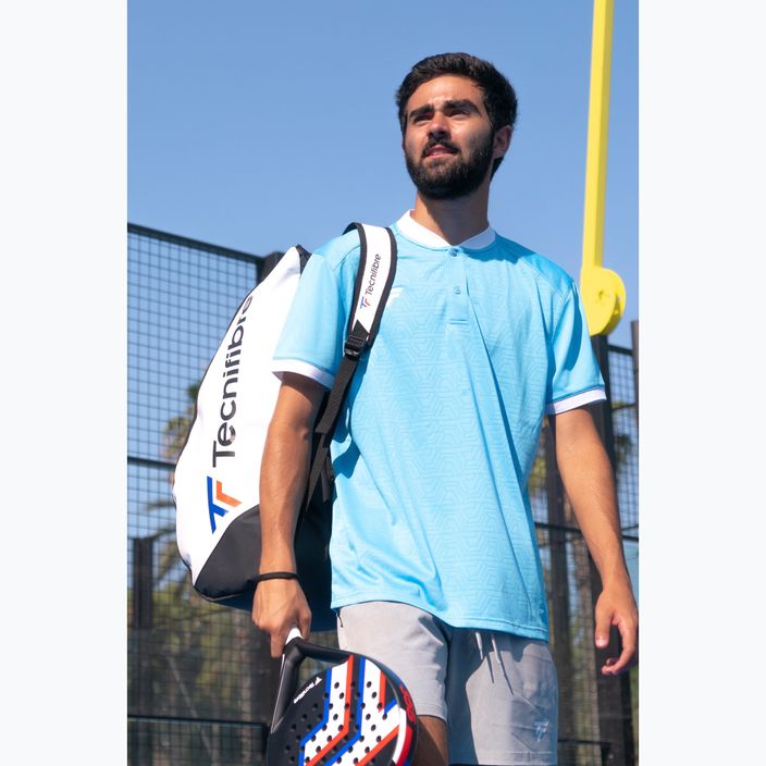 Koszulka polo tenisowa męska Tecnifibre Team Mesh azur 6
