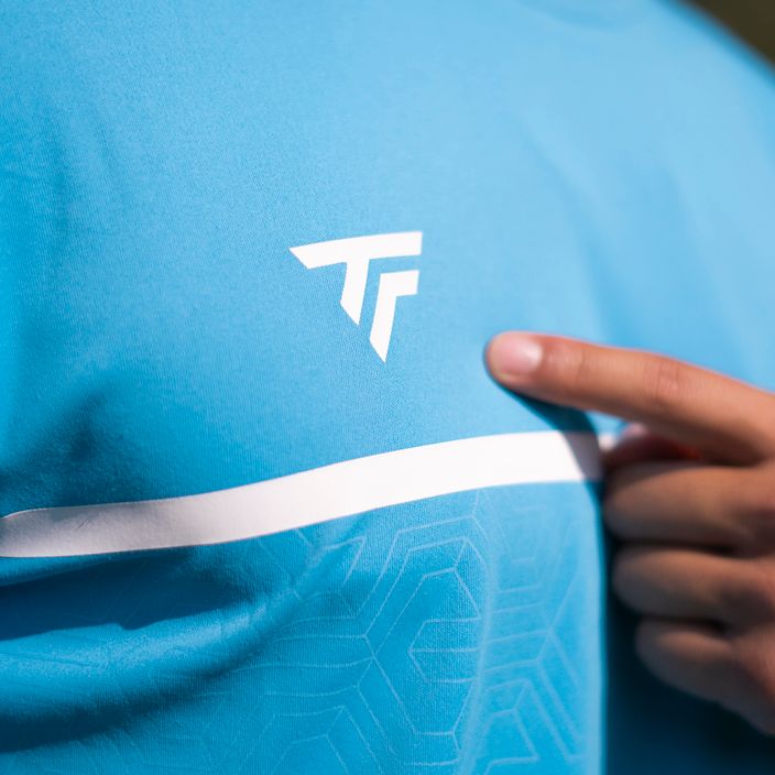 Koszulka tenisowa dziecięca Tecnifibre Team Tech Tee azur 6
