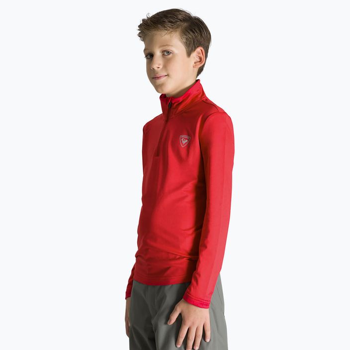 Bluza dziecięca Rossignol Boy 1/2 Zip Warm Stretch red 2