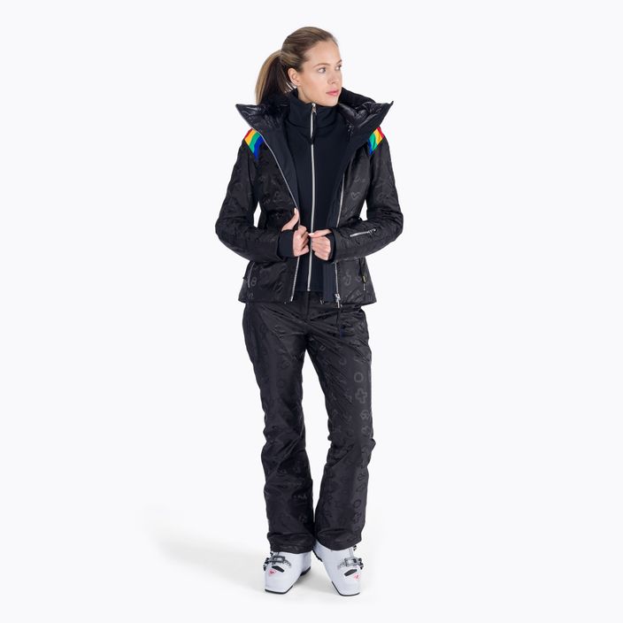Spodnie narciarskie damskie Rossignol Rainbow black 2
