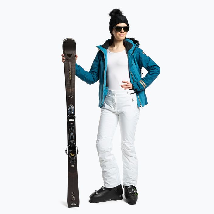 Spodnie narciarskie damskie Rossignol Ski white 2