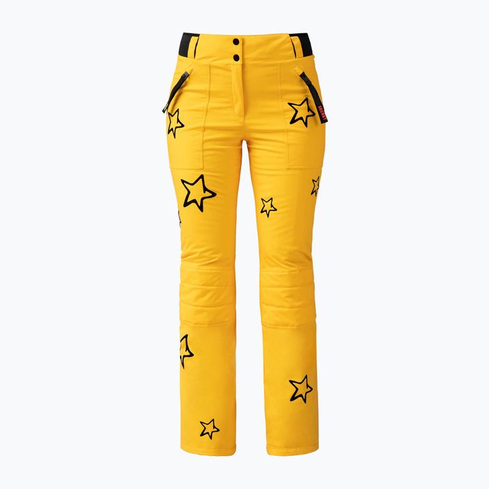 Spodnie narciarskie damskie Rossignol Stellar yellow 3
