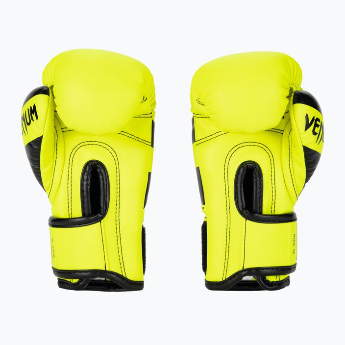 Rękawice bokserskie dziecięce Venum Elite Boxing neo yellow 2