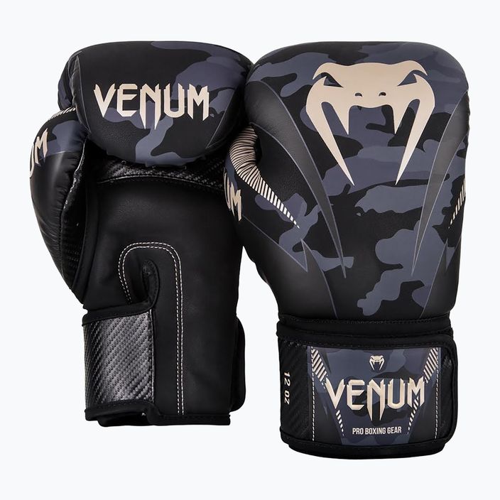 Rękawice bokserskie Venum Impact czarno-szare VENUM-03284-497 6
