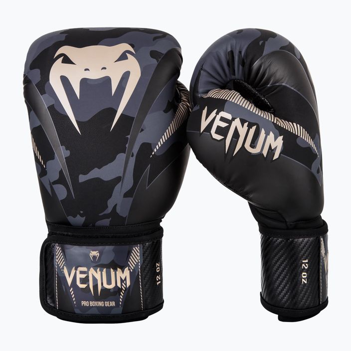 Rękawice bokserskie Venum Impact czarno-szare VENUM-03284-497 7