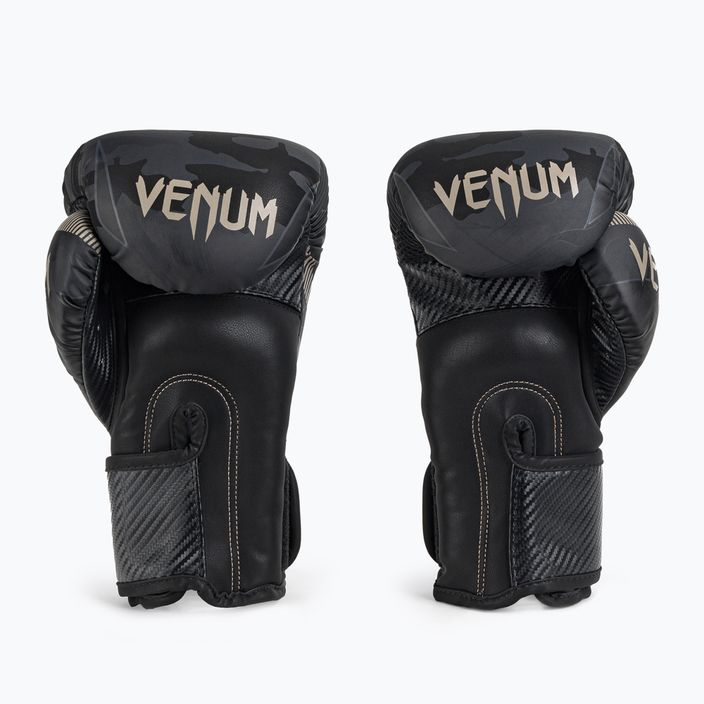 Rękawice bokserskie Venum Impact czarno-szare VENUM-03284-497 2