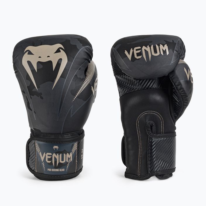 Rękawice bokserskie Venum Impact czarno-szare VENUM-03284-497 3