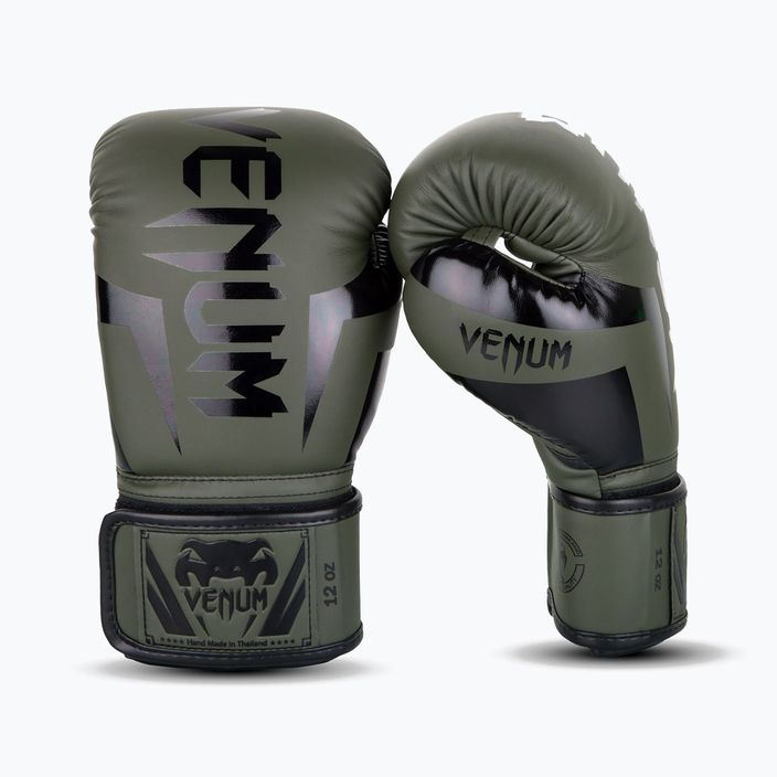 Rękawice bokserskie Venum Elite khaki/black 8