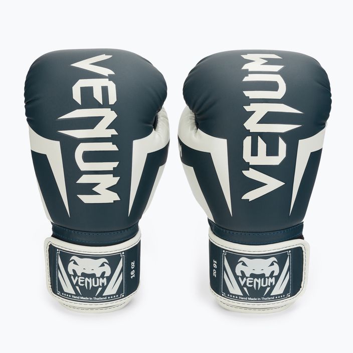 Rękawice bokserskie Venum Elite white/navy blue