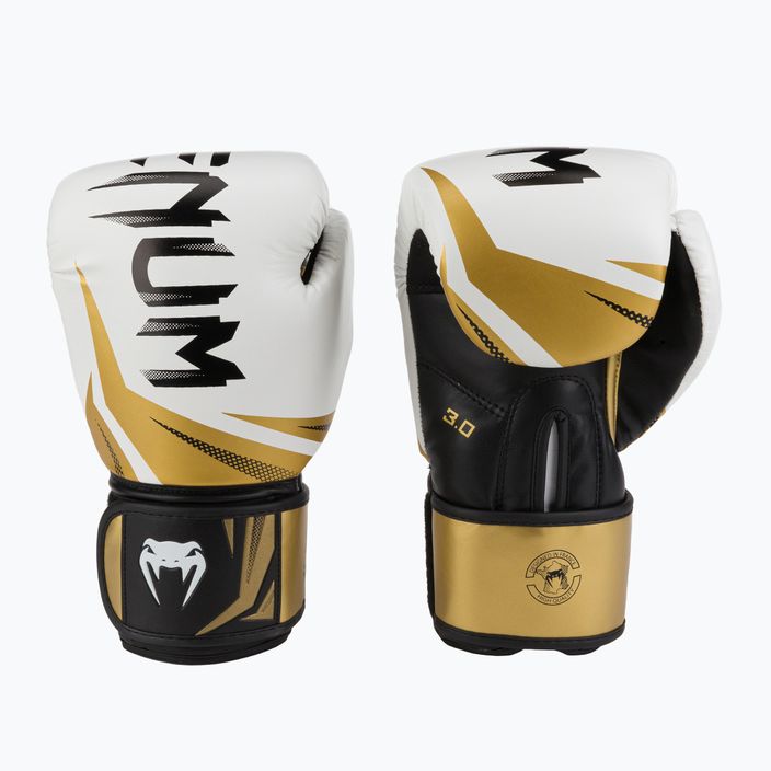 Rękawice bokserskie Venum Challenger 3.0 biało-złote 03525-520 3