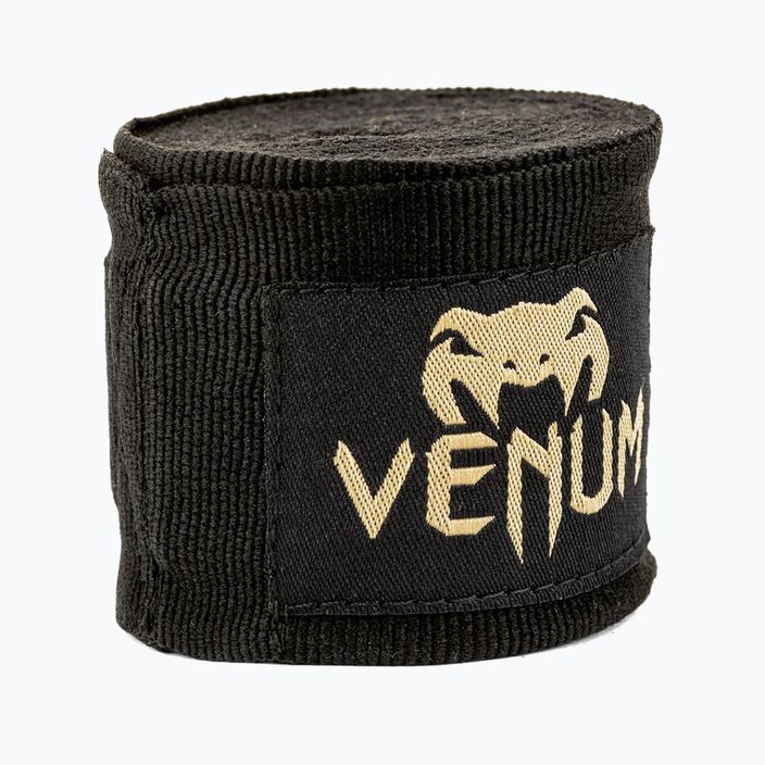 Bandaże bokserskie Venum Kontact 250 cm black/gold 2