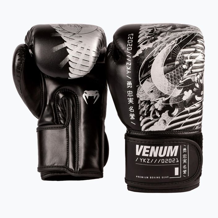 Rękawice bokserskie dziecięce Venum YKZ21 Boxing black/white 5