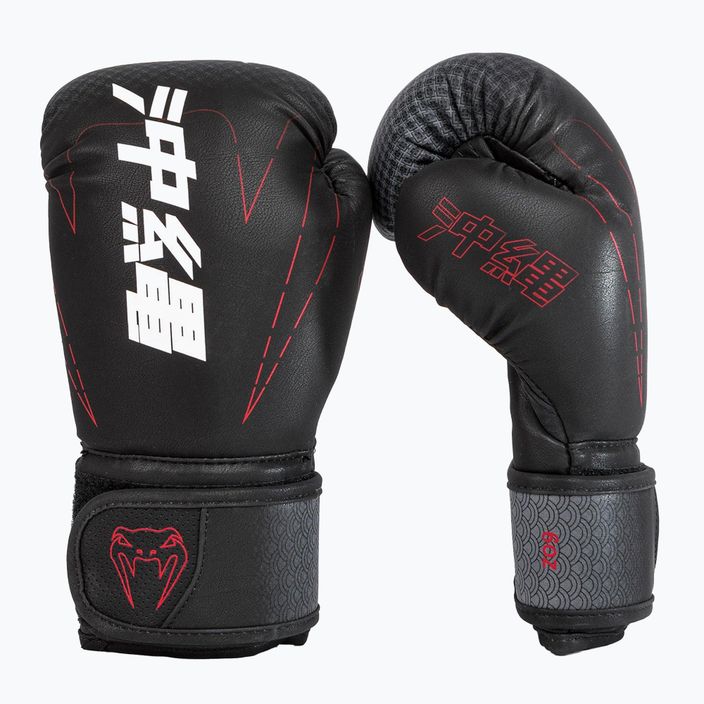 Rękawice bokserskie dziecięce Venum Okinawa 3.0 black/red 6