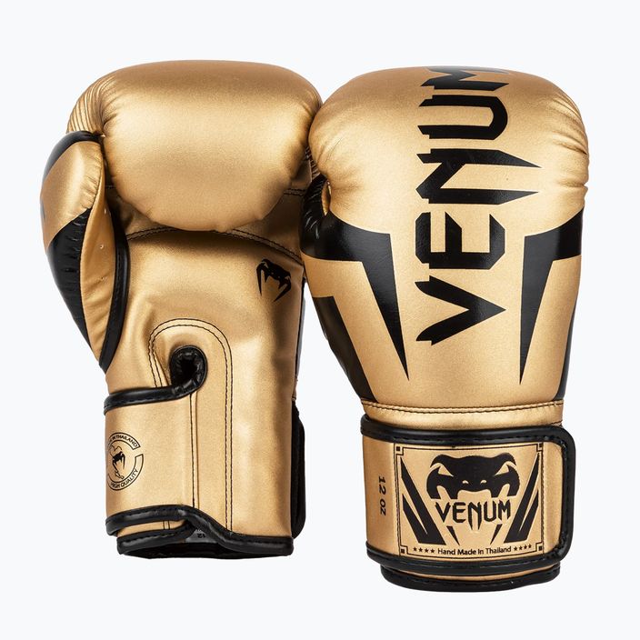 Rękawice bokserskie Venum Elite gold/black 8