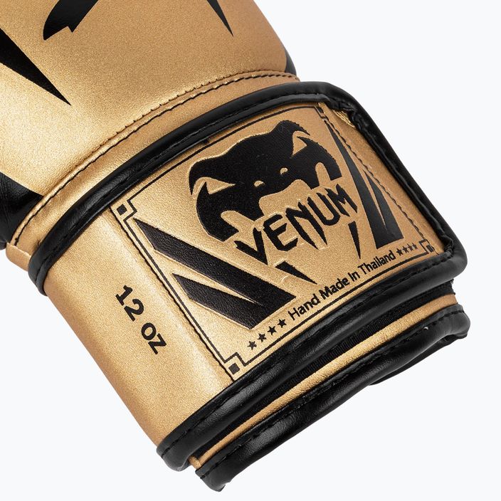 Rękawice bokserskie Venum Elite gold/black 9