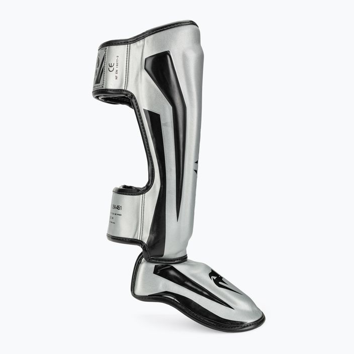 Ochraniacze piszczeli i stóp Venum Elite Standup black/silver 2