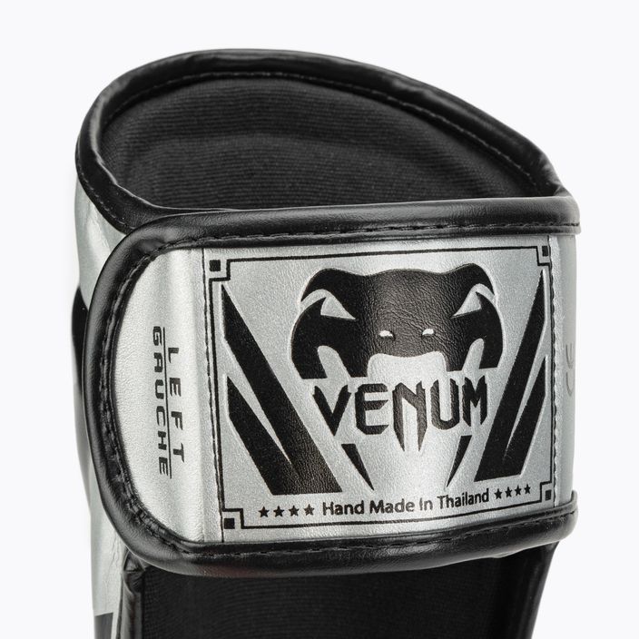 Ochraniacze piszczeli i stóp Venum Elite Standup black/silver 3