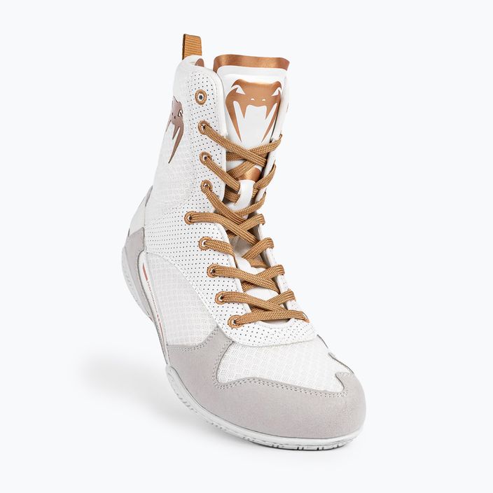 Buty bokserskie Venum Elite Boxing white/gold 3