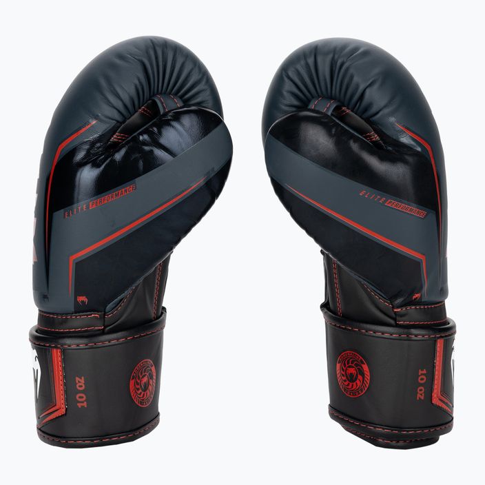 Rękawice bokserskie Venum Elite Evo navy/black/red 3