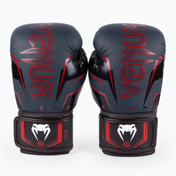 Rękawice bokserskie Venum Elite Evo navy/black/red 7