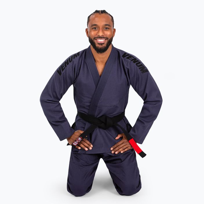 GI do brazylijskiego jiu-jitsu Venum Contender Evo lavender grey 3