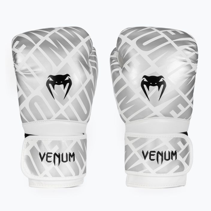 Rękawice bokserskie Venum Contender 1.5 XT Boxing white/silver