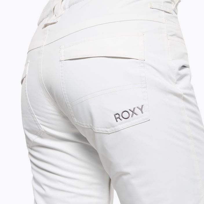 Spodnie snowboardowe damskie ROXY Backyard bright white 5