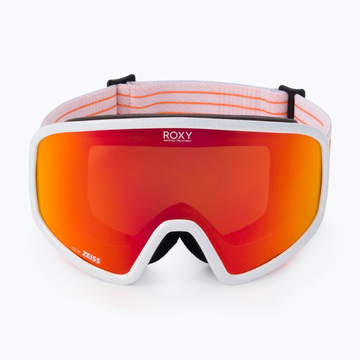 Gogle snowboardowe damskie ROXY Feenity Color Luxe bright white/sonar ml revo red 2