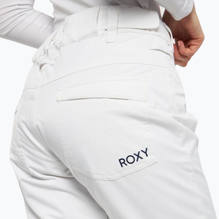 Spodnie snowboardowe damskie ROXY Backyard white 5