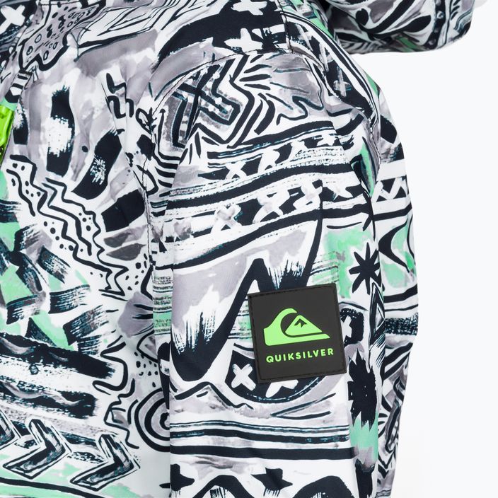 Kurtka snowboardowa dziecięca Quiksilver Mission Printed Block czarna-biała EQBTJ03147 3
