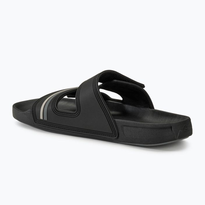 Klapki męskie Quiksilver Rivi Double Adjust black/grey/black 3