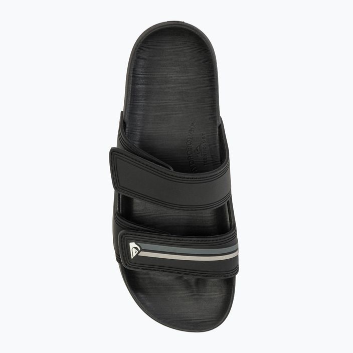 Klapki męskie Quiksilver Rivi Double Adjust black/grey/black 5