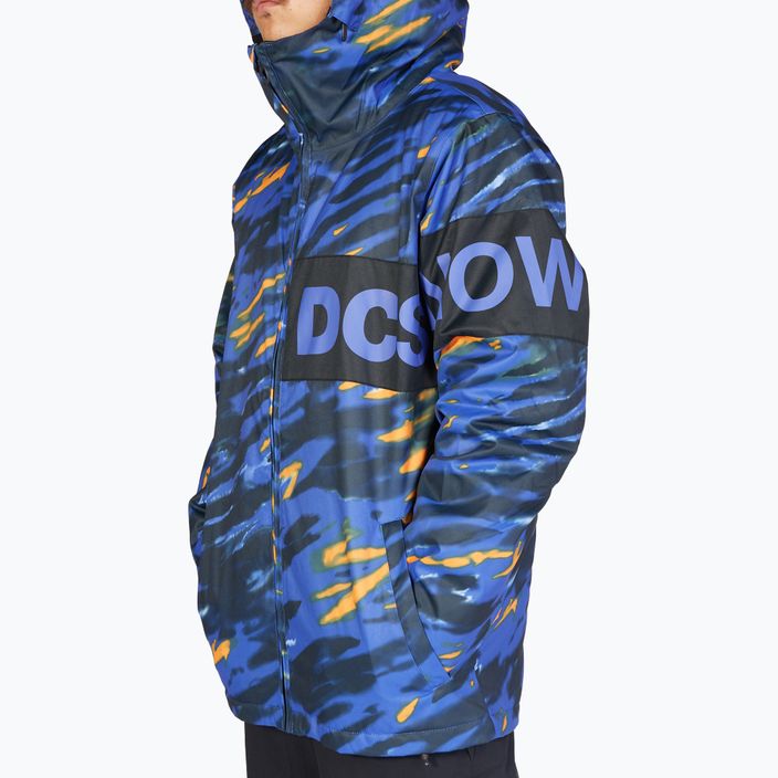Kurtka snowboardowa męska DC Propaganda angled tie dye royal blue 5