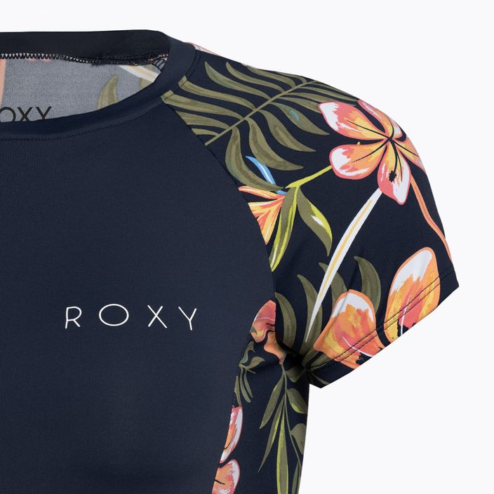 Koszulka do pływania damska ROXY Printed mood indigo tropical depht 3