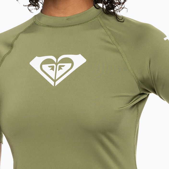 Koszulka do pływania damska ROXY Whole Hearted loden green 4