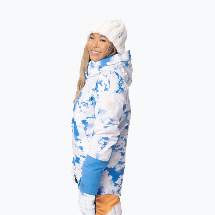 Kurtka snowboardowa damska ROXY Chloe Kim azure blue clouds 2