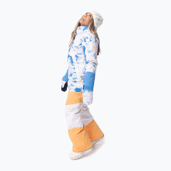 Kurtka snowboardowa damska ROXY Chloe Kim azure blue clouds 6