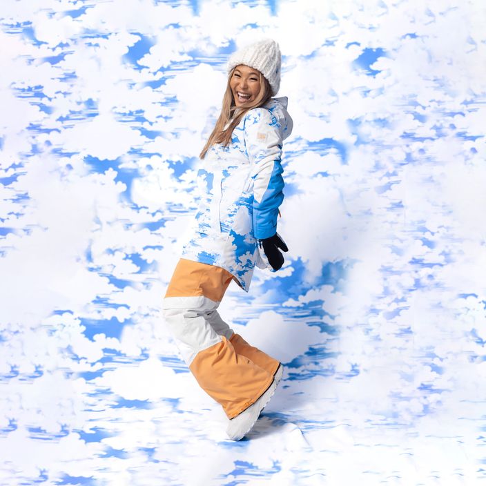 Kurtka snowboardowa damska ROXY Chloe Kim azure blue clouds 12