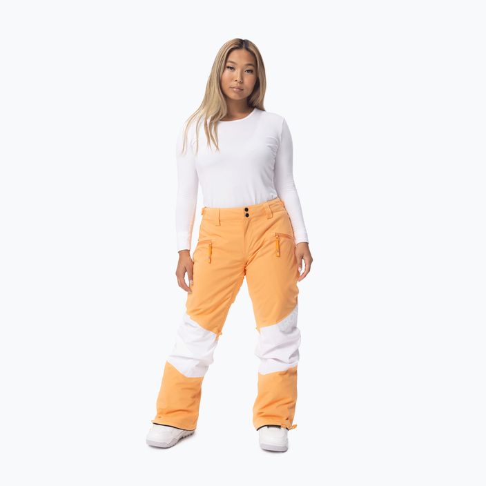 Spodnie snowboardowe damskie ROXY Chloe Kim Woodrose mock orange 4