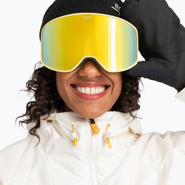 Gogle snowboardowe damskie ROXY Storm Women sunset gold/gold ml 9