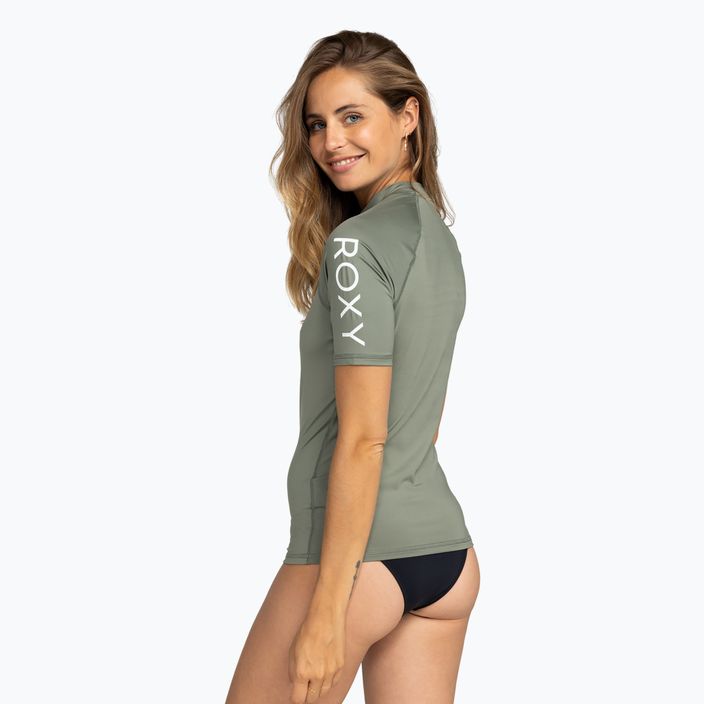 Koszulka do pływania damska ROXY Whole Hearted agave green 4